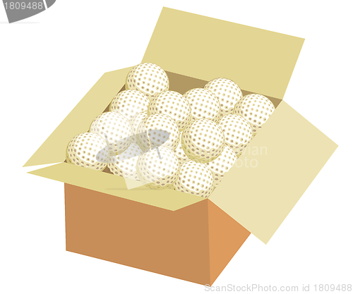 Image of Full box of golf ball