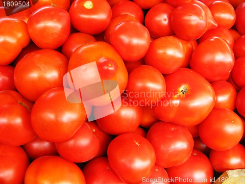 Image of Background of red ripe tomatoes