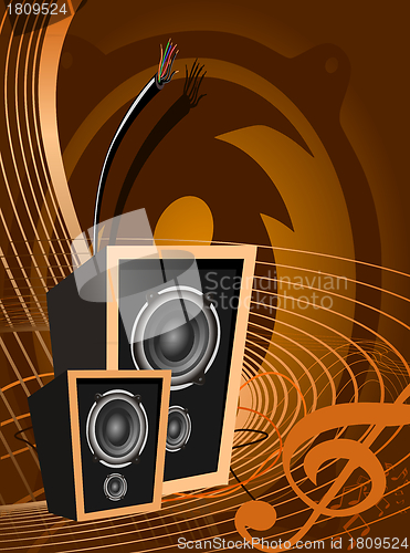 Image of Abstract vector music design