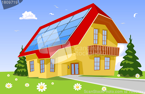 Image of Alternative energy, solar power system