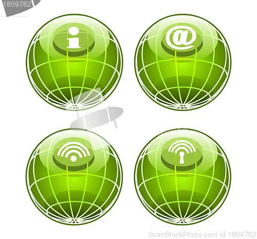 Image of Website and internet icons 