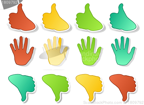 Image of Hands expressions stickers