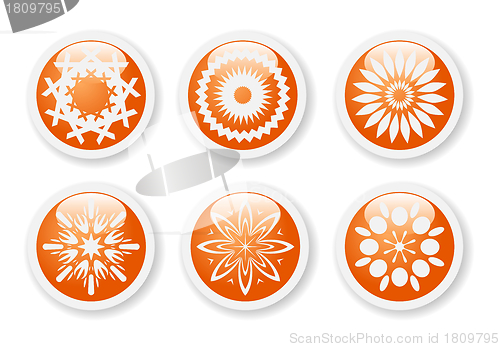 Image of Orange abstract symbols