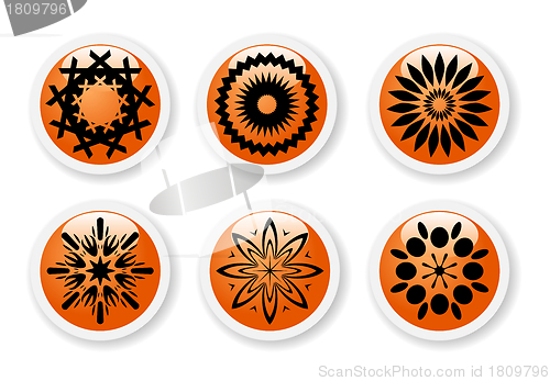 Image of Orange abstract symbols