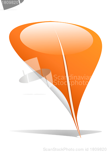 Image of Orange leaf pointer