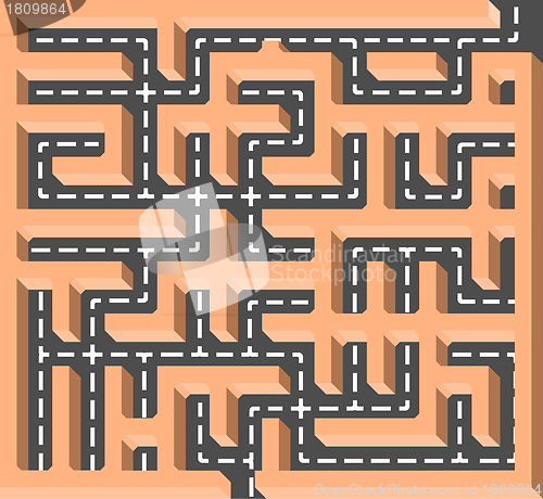 Image of Road labyrinth