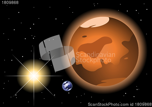 Image of Mars red planet