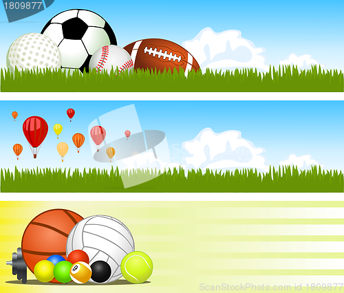 Image of Sport banners. Vector 