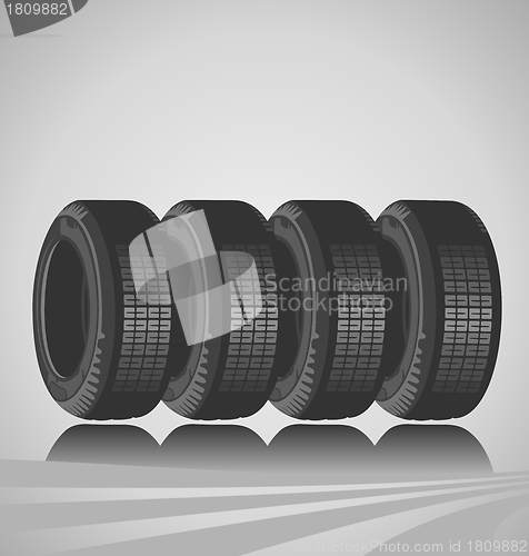 Image of Car tires design