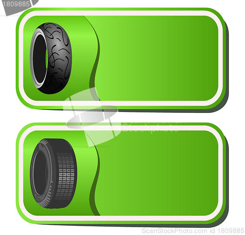 Image of Sticker with the tires