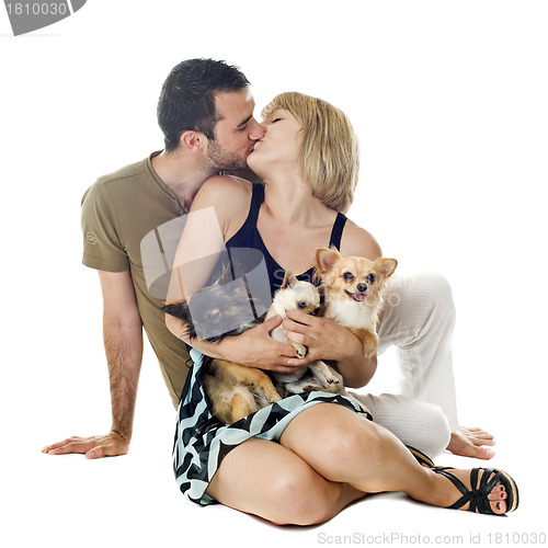 Image of lovers and dogs