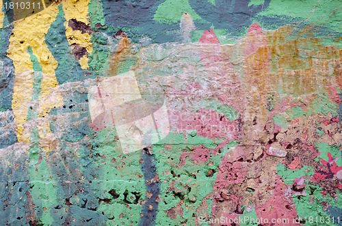 Image of Background of rough surface wall various colors 