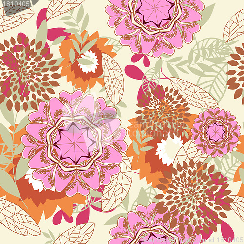 Image of seamless floral pattern