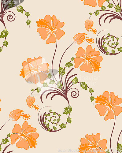 Image of seamless floral pattern