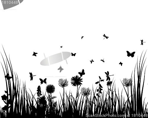 Image of meadow silhouettes