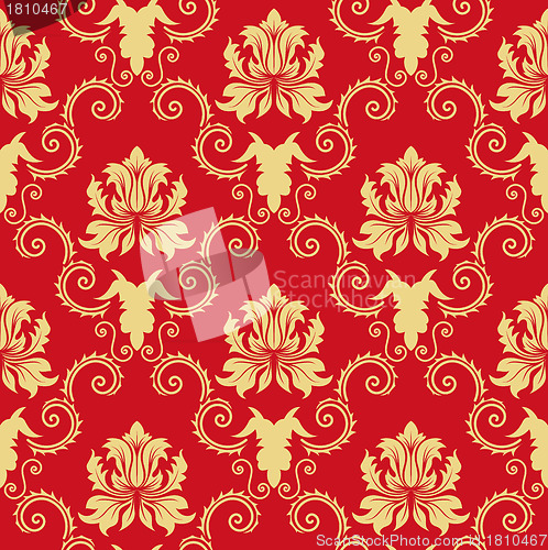 Image of seamless damask pattern