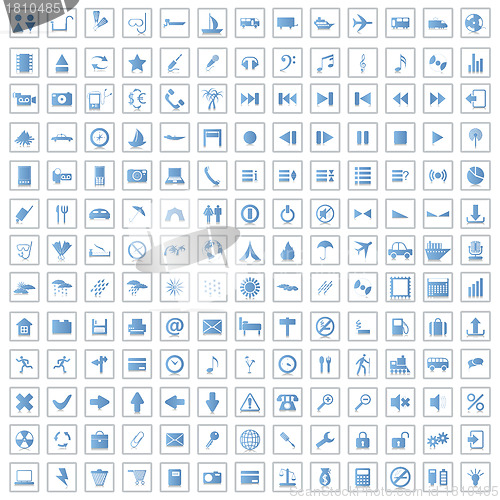 Image of Biggest collection of 170  different icons for using in web desi