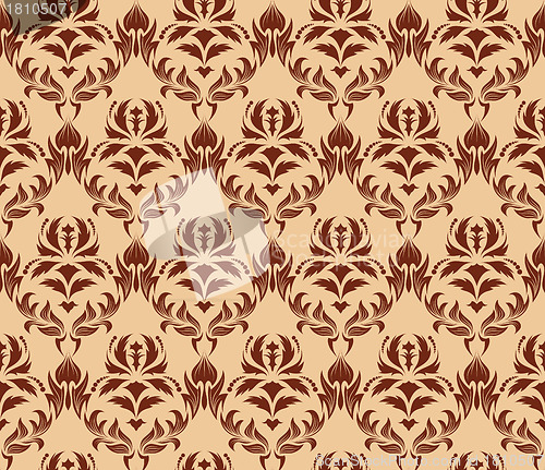 Image of seamless damask pattern