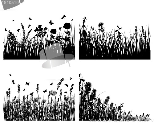 Image of meadow silhouettes