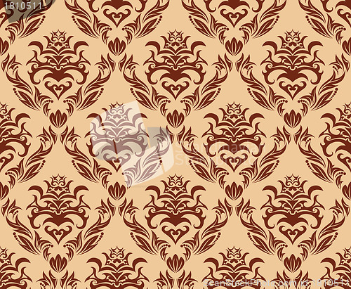 Image of seamless damask pattern