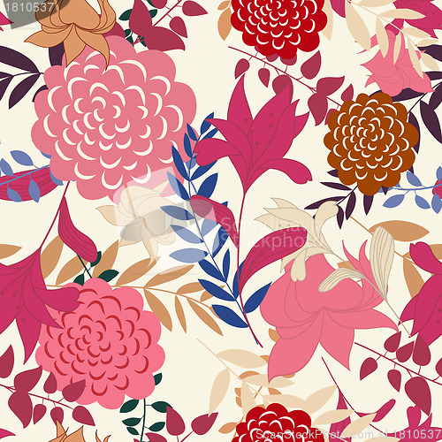 Image of seamless floral pattern