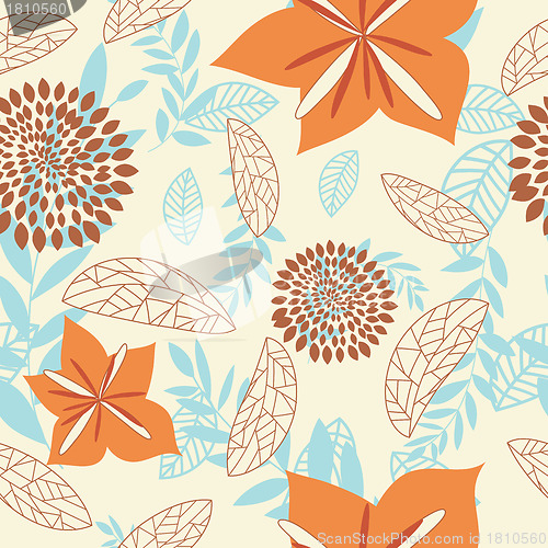 Image of seamless floral pattern