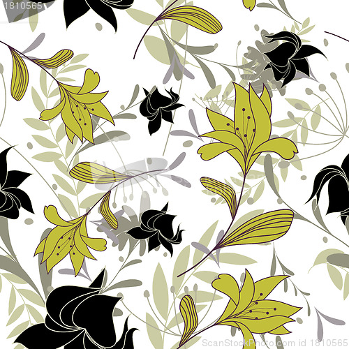 Image of seamless floral pattern