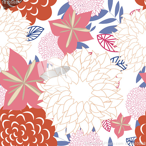 Image of seamless floral pattern