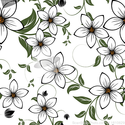 Image of seamless floral pattern