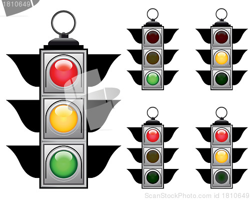 Image of traffic lights set