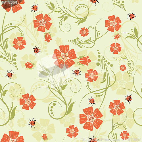 Image of seamless floral pattern