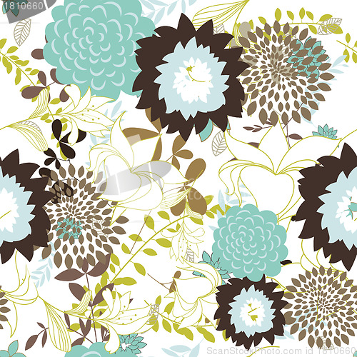 Image of seamless floral pattern