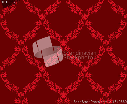 Image of seamless damask pattern