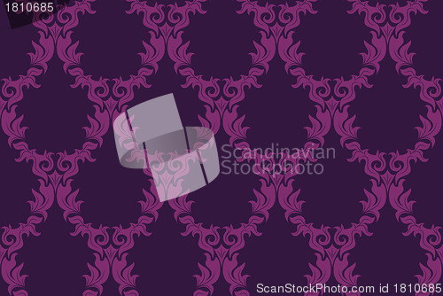 Image of seamless damask pattern