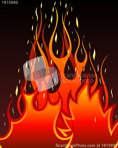 Image of fire background