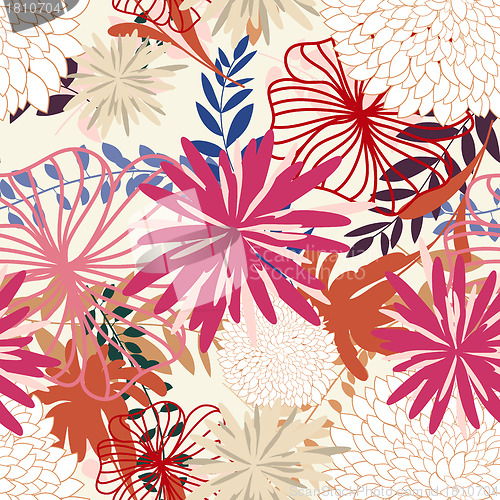 Image of seamless floral pattern