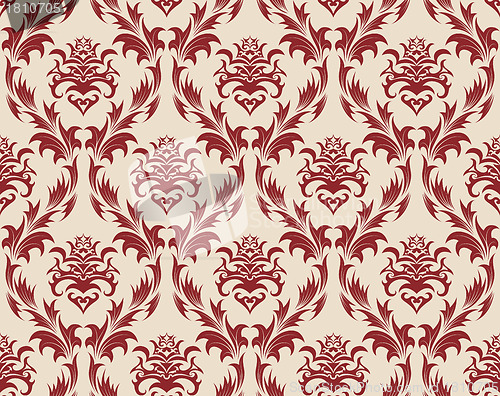 Image of seamless damask pattern