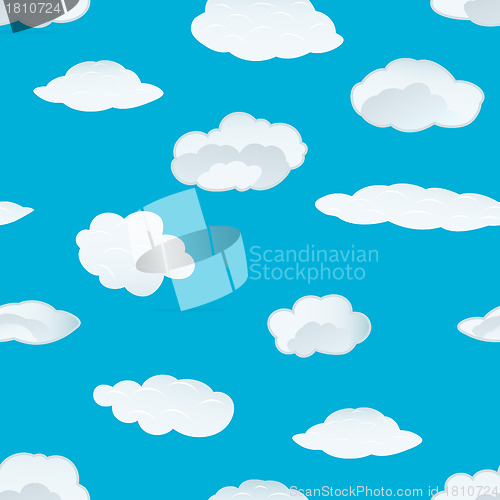 Image of seamless cloud background