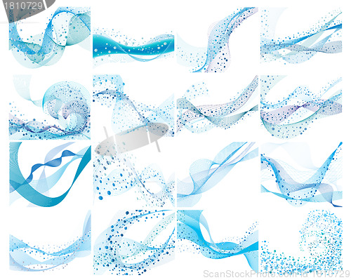 Image of water backgrounds set