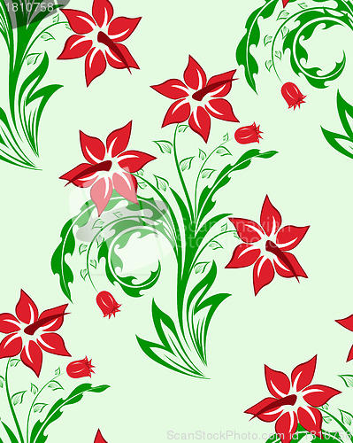 Image of seamless floral pattern