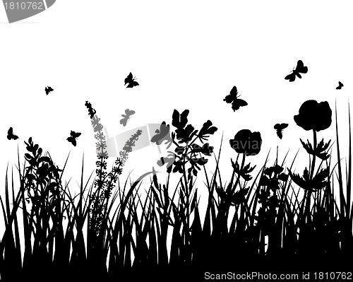 Image of meadow silhouettes