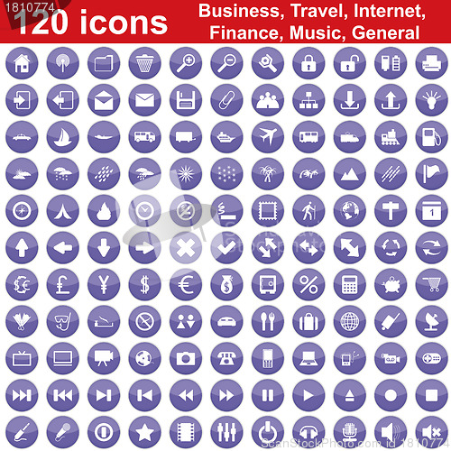 Image of 120 icon set