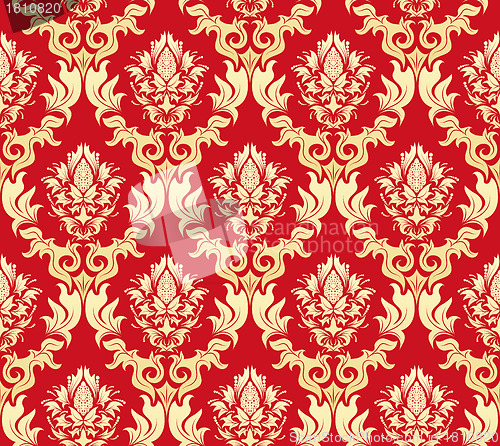 Image of seamless damask pattern