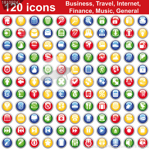 Image of 120 icon set