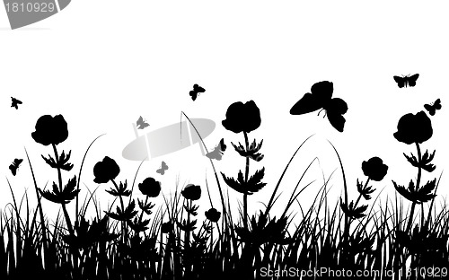 Image of meadow silhouettes