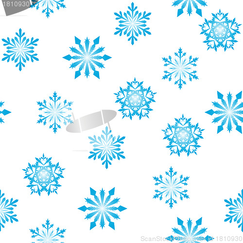 Image of seamless snowflakes background