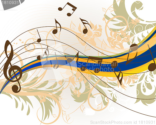 Image of Musial grunge background