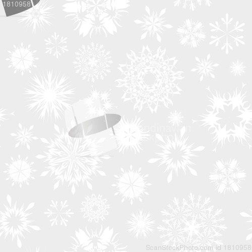 Image of seamless snowflakes background