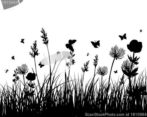 Image of meadow silhouettes