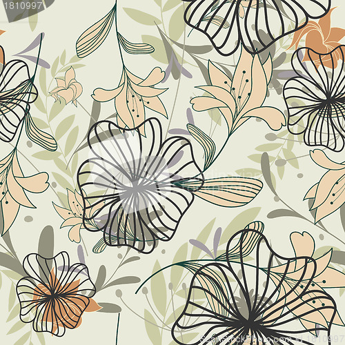 Image of seamless floral pattern